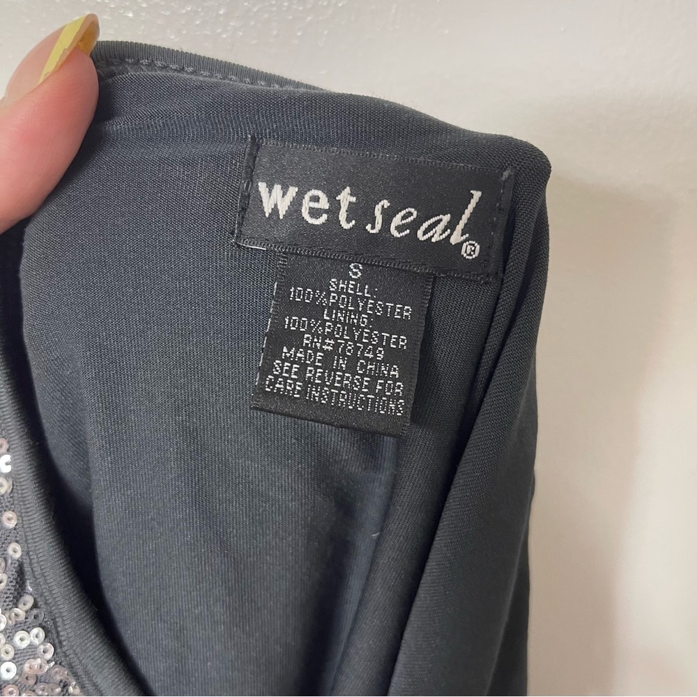 Y2K Wet Seal Sequined Mini Skirt - Picture 4 of 6